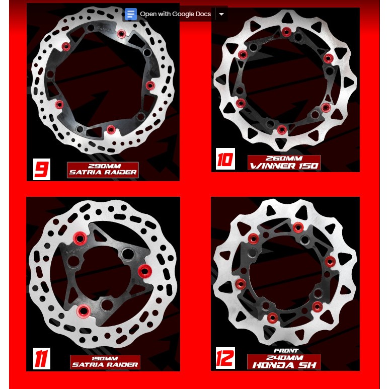 Dĩa thắng kingspeed sh150 winner ex150 click125 vario2018 waves110 raider sonic_Dochoixemaynhapkhau