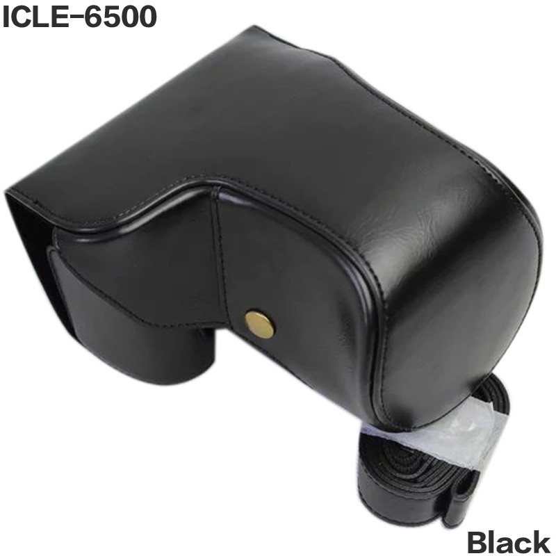 Túi đựng bảo vệ máy chụp ảnh bằng da PU cao cấp có dây đai dành cho Sony A6500 kèm với Lens 16-70mm