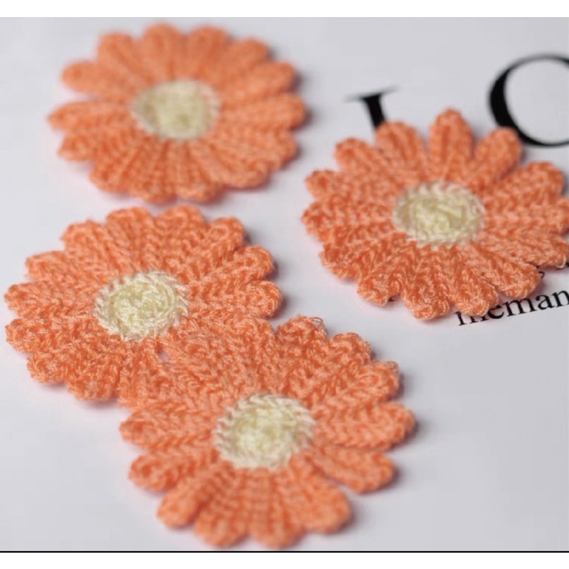 Kẹp tóc cho bé ❤️37 SALE❤️Kẹp tóc hình bông hoa và con vật đan len siêu dễ thuơng cực kì tỉ mỉ Cặp cho bé siêu xinh