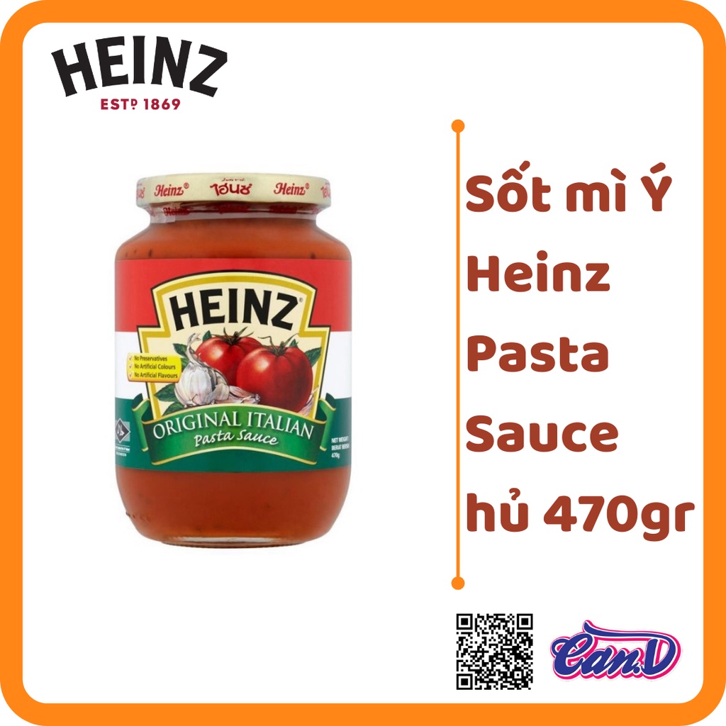 Sốt mì Ý Heinz Pasta Sauce hủ 470gr