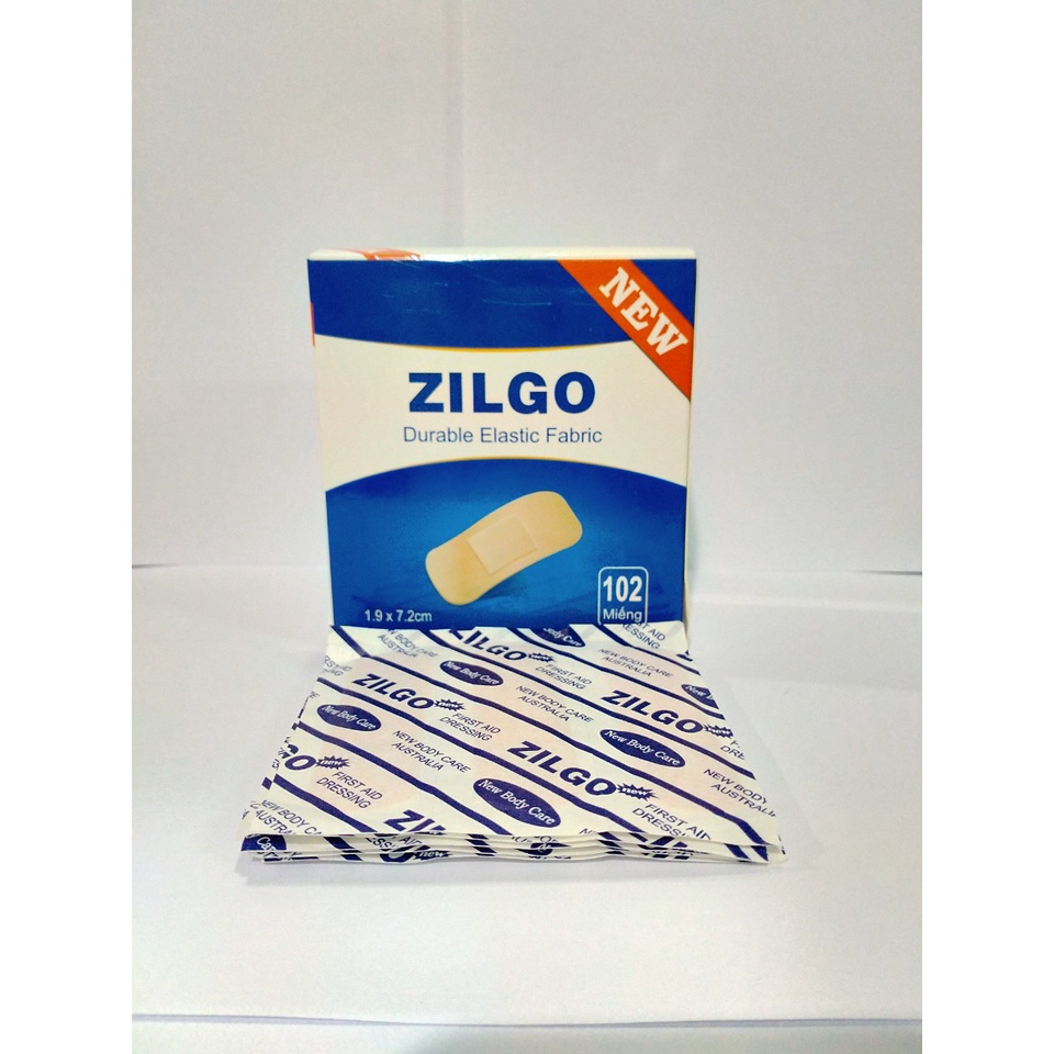 Băng cá nhân ZILGO Hộp 102 miếng
