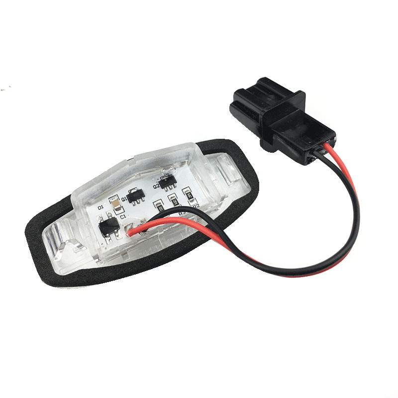2 cái Đèn Led ô tô Đèn biển số Đèn chiếu sáng biển số cho Honda Civic Honda Accord Black
