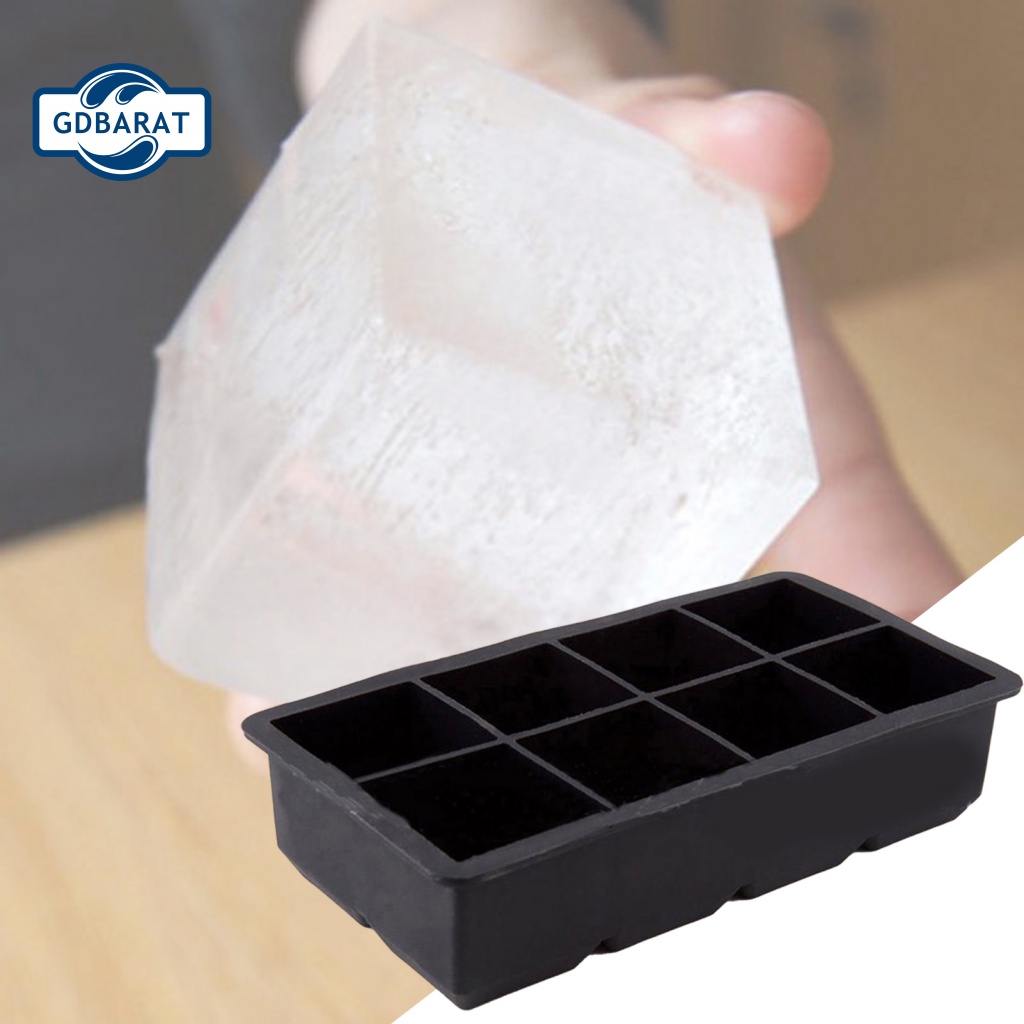 [NYCA Stock] Khuôn Làm Đá 8 Ô Màu Đen