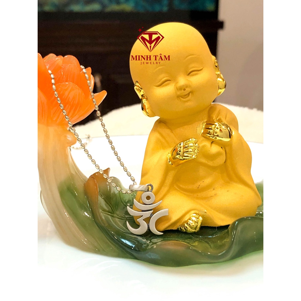 Mặt dây chuyền chữ Om Tây Tạng bạc S925-Minh Tâm Jewelry