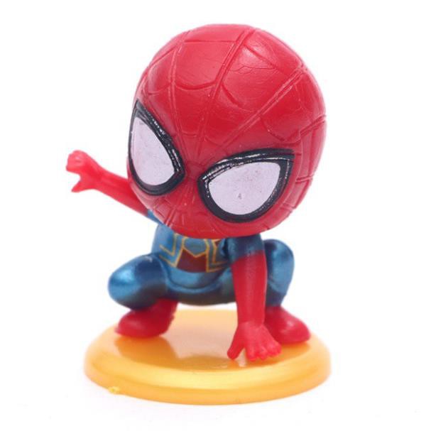 1H SALE SỐC _ [SIÊU PHẨM] Bộ 8 nhân vật người nhện Spiderman chibi siêu độc hàng chuẩn đẹp