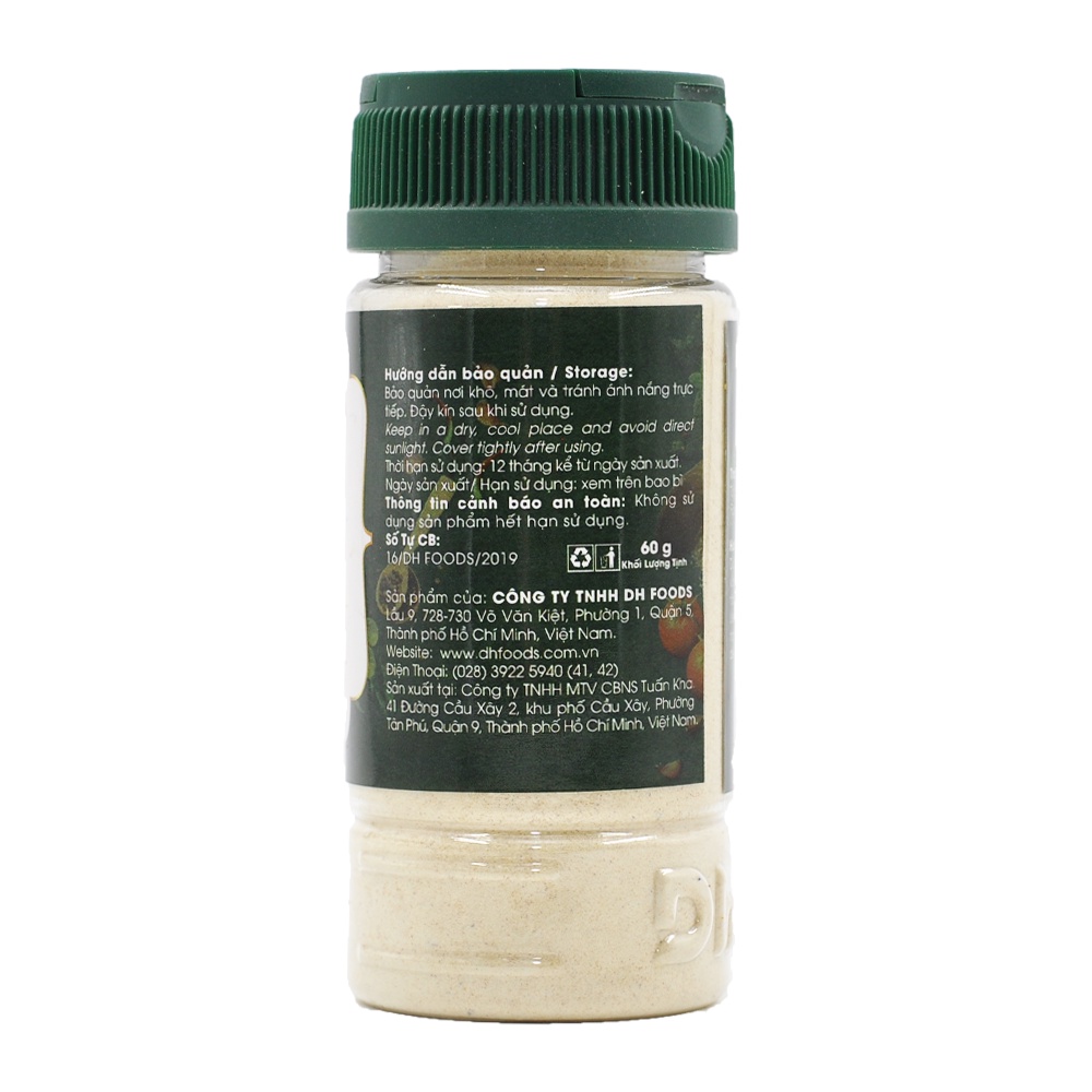 Natural Tỏi bột 60g Dh Foods - Bột tỏi nguyên chất