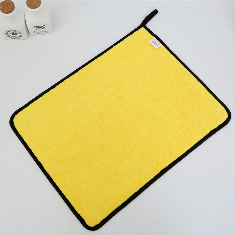 Khăn tắm cho chó cưng chất liệu siêu thấm khô nhanh thiết kế màu vàng