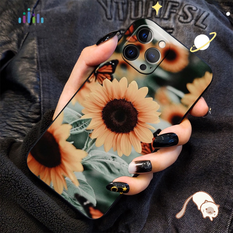 Ốp Điện Thoại Mềm Hình Hoa Hướng Dương Vàng Cho Samsung Galaxy A11 A12 A22 A32 M21 M30s J4 Core A82 A9 JE18 Mới