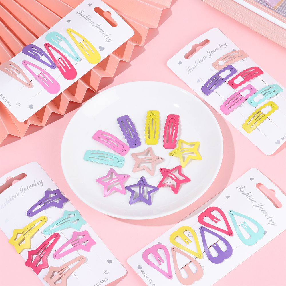 Bộ 6 Kẹp Tóc Nhiều Hình Dạng Dễ Thương Thời Trang Cho Nữ