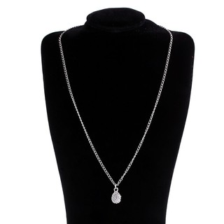 Dây chuyền bạc mặt đá hình giọt nước
