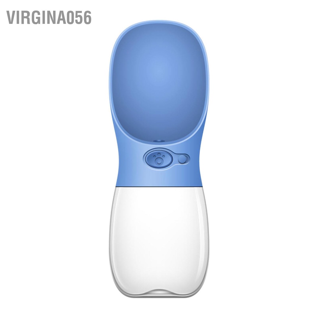 Virgina056 350ml Cốc nước cho thú cưng Rò rỉ Bằng chứng du lịch di động Chai chó mèo Đi bộ ngoài trời đường dài Du