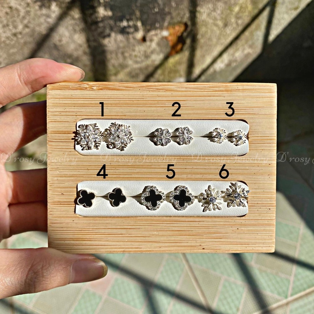 Hoa tai nữ bông tai nữ - xả kho bạc ta nguyên chất - nhiều kiểu dáng dễ thương, xinh xắn chuẩn bạc 100%