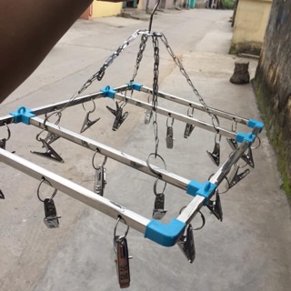 Móc inox treo quần áo tròn/vuông