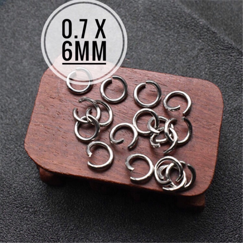 GIÁ BUÔN  10 khoen tròn trắng 5mm - PH498