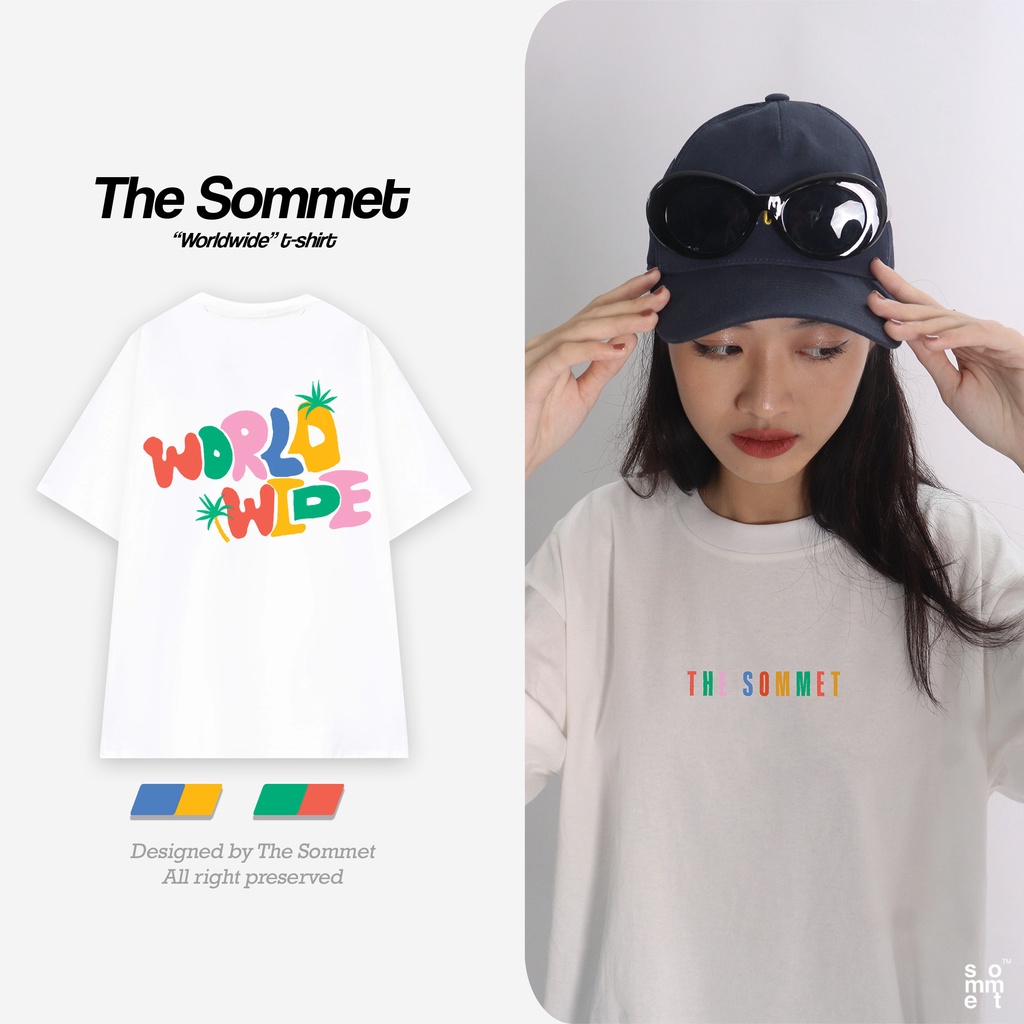 Áo phông cộc tay in hình Worldwide - T05