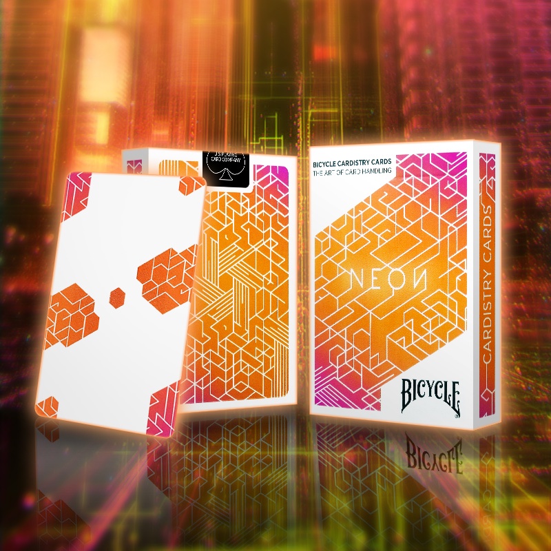 Bộ bài tây Cardistry NEON ORANGE BUMP V2 playing card
