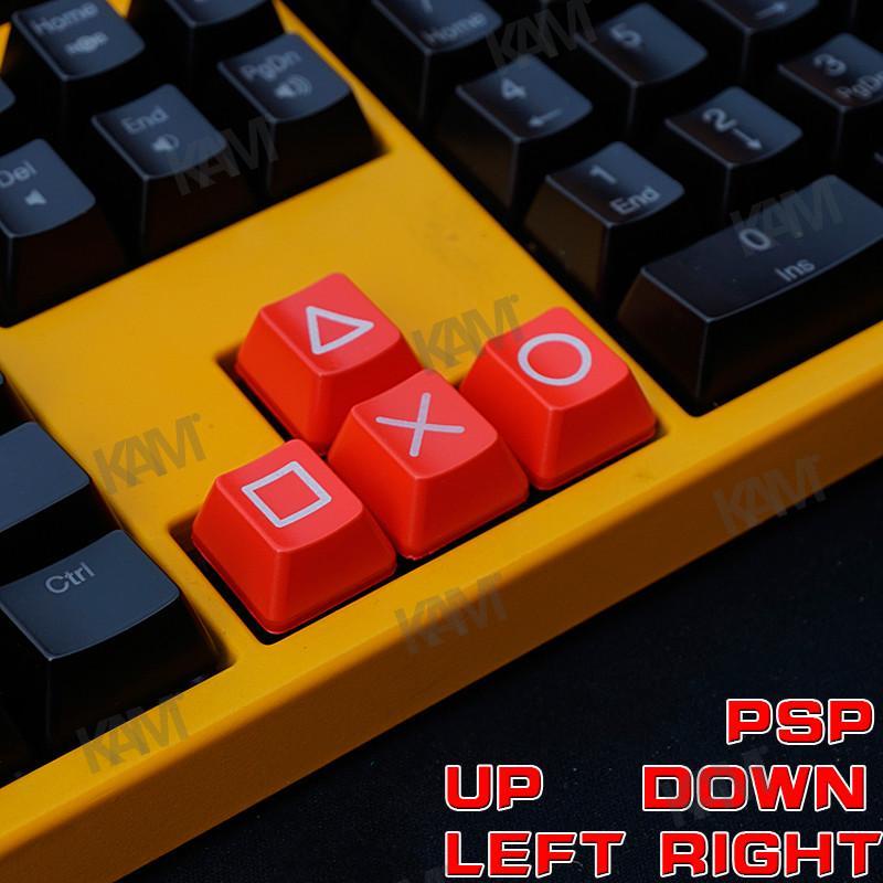 Bàn phím cơ chơi game Kam Backlit PSP keycap ABS keycap cá tính Tự làm phím điều hướng lên và xuống cho các phím Keher Cherry Mx Gk61 RK87 61/87/104/108