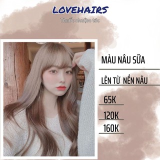 Thuốc Nhuộm Tóc Màu Nâu Sữa - Tone Nâu Be Làm Chủ Đạo, Kết Hợp Ánh Vàng Khói Siêu Nịnh Mặt Và Tôn Da - Love Hairs