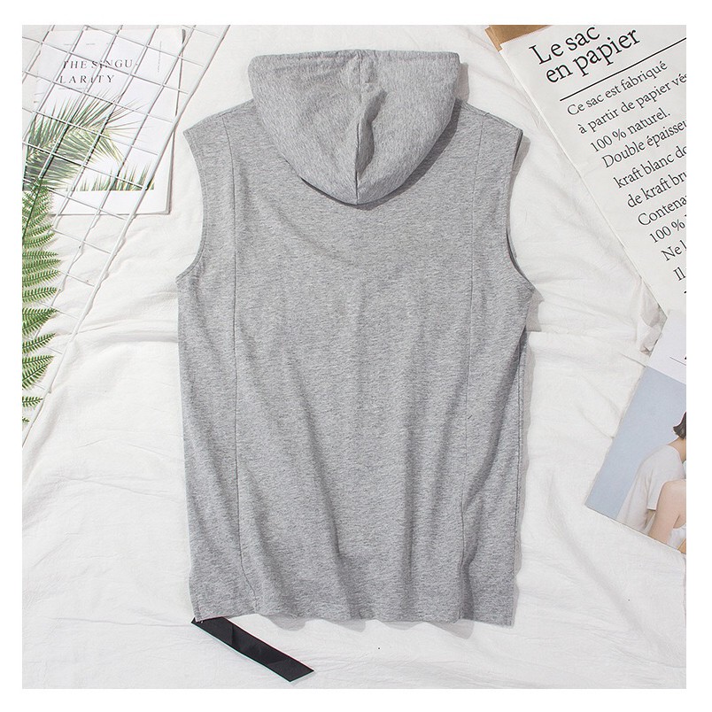 Áo Ba Lỗ Nam - Tanktop có nón phong cách Oppa