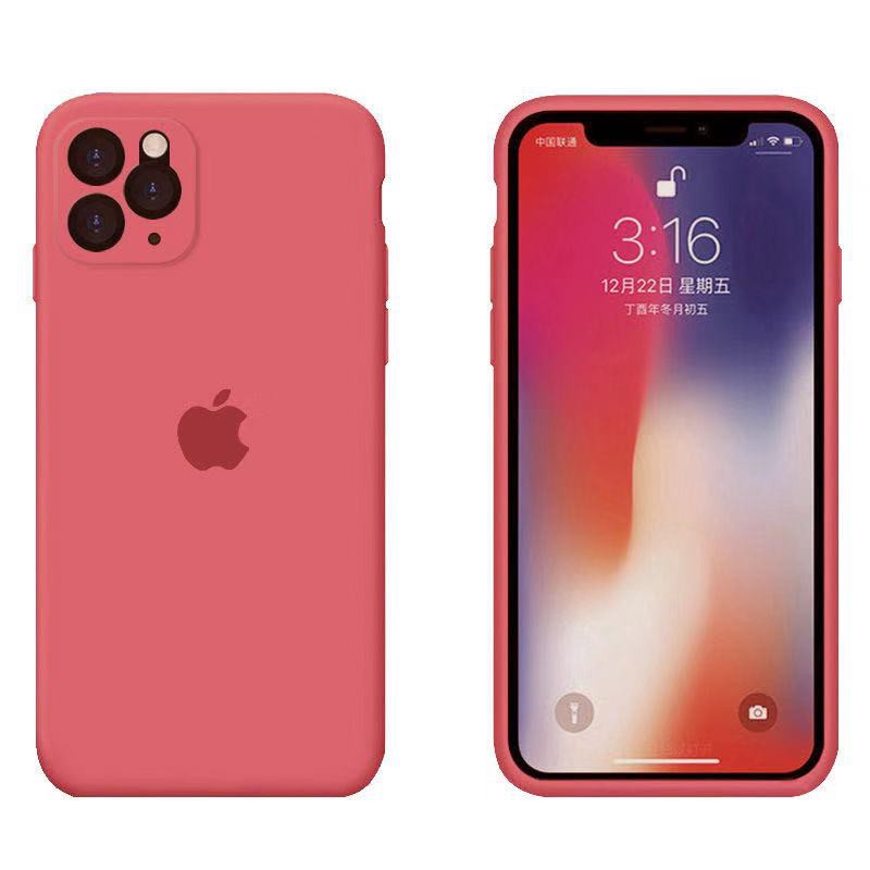 Case iPhone 11 Pro Max XS XR X 6S 6 7 8 Plus Liquid Silicone Soft Case Full Camera Protection cover