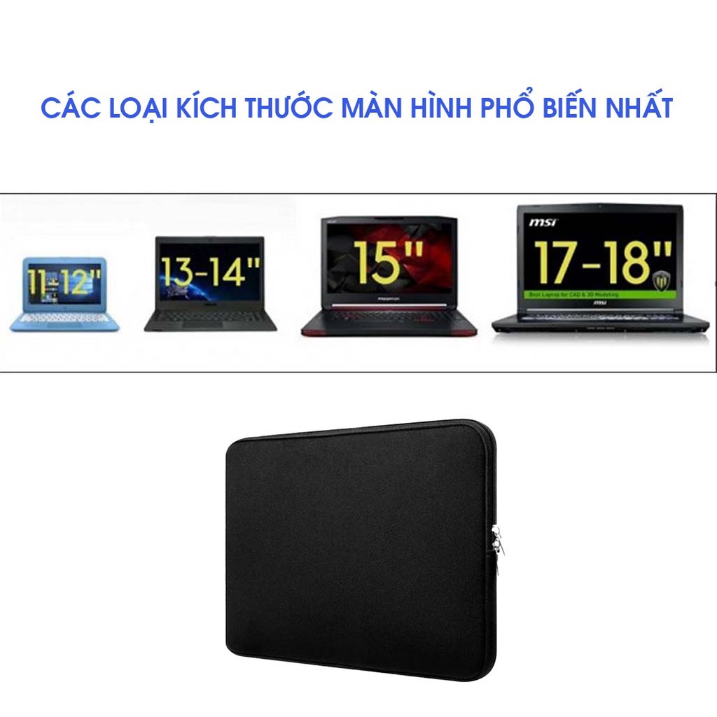 Túi chống sốc đựng laptop màn hình 13/ 14/ 15/ 16 / 17 inch