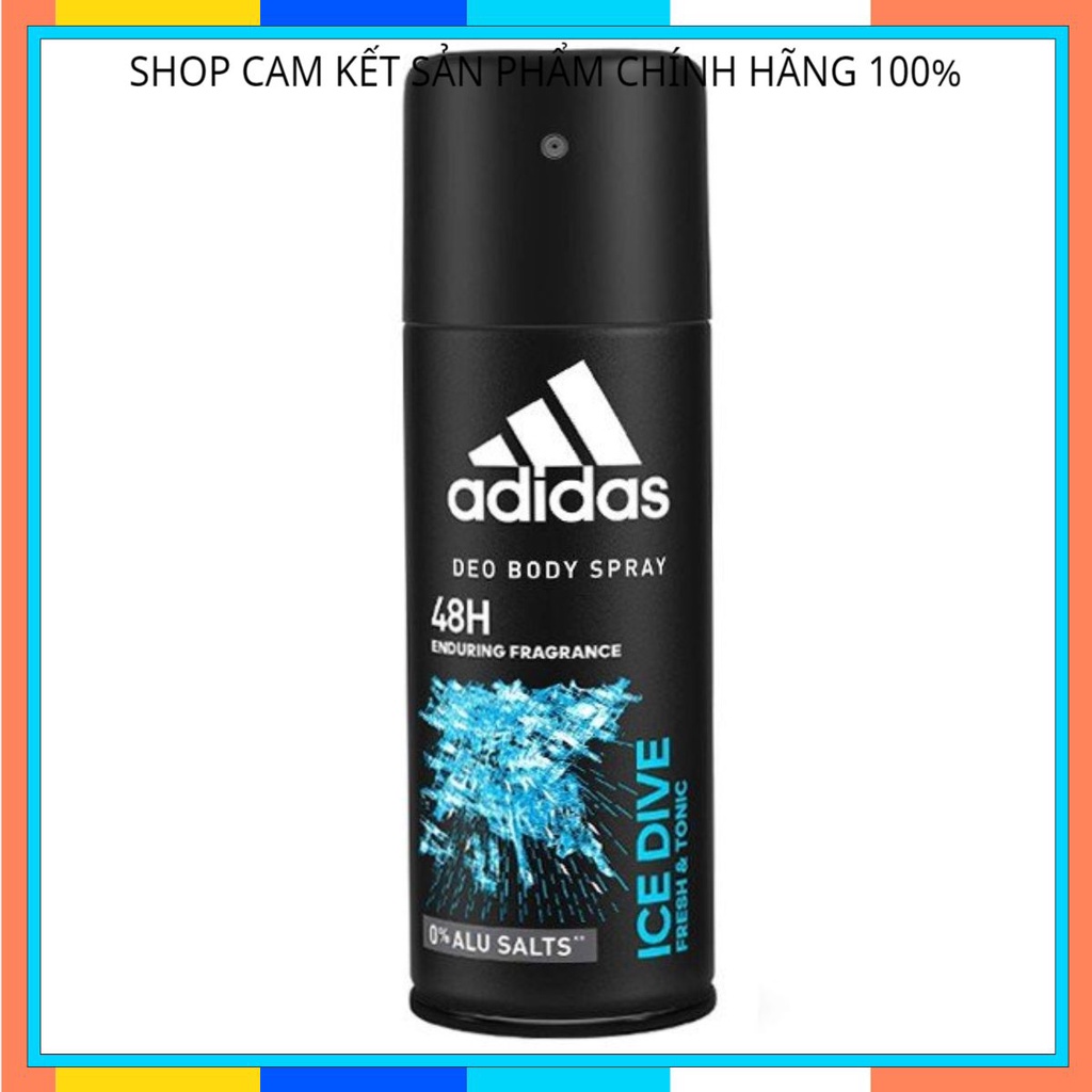 XỊT KHỬ MÙI TOÀN THÂN NAM ADIDAS DEO BODY SPRAY 48H 150ML - ICE DIVE