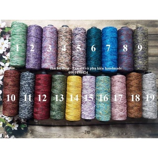 Sợi dệt ống màu loang