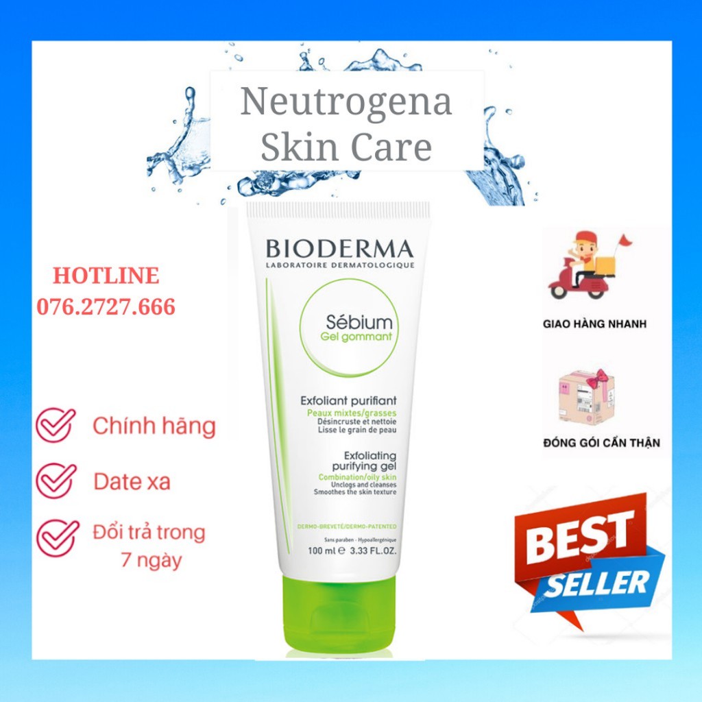 Tẩy Tế Bào Chết Bioderma Sébium Gel Gommant (100ml)