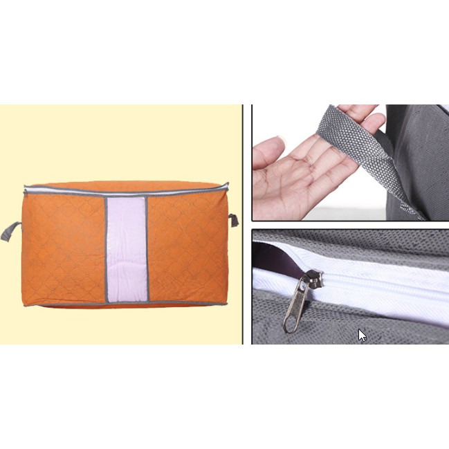 Túi Đựng Đồ, Túi Cất Chăn Màn Quần Áo Size To Có Khóa Kéo Tiện Lợi
