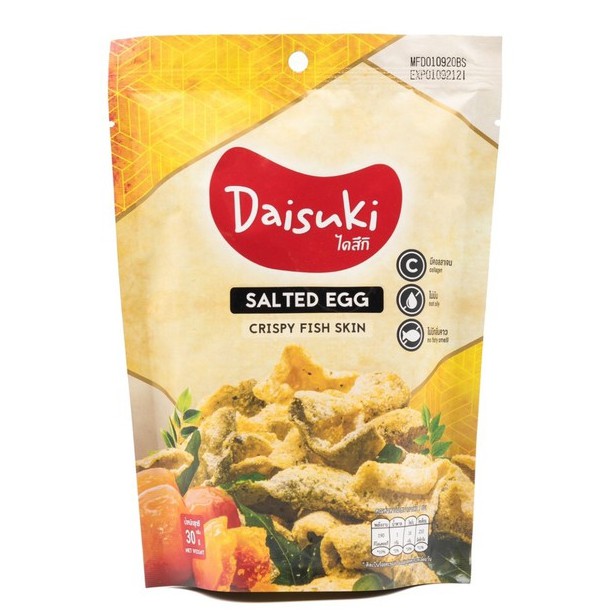 Snack da cá giòn trứng muối hiệu Daisuki