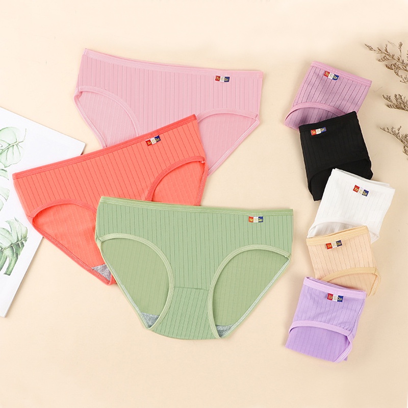 Quần lót AOWEINISI cotton lưng cao vừa thoáng khí kháng khuẩn thời trang thoải mái dành cho nữ