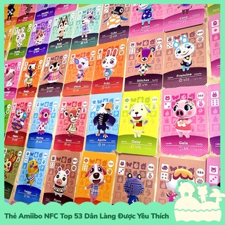 [Sẵn VN - Bán Lẽ] Thẻ Amiibo NFC Ntag Top 53 Dân Làng Village Yêu Thích Game Animal Crossing Nintendo Switch Re-print