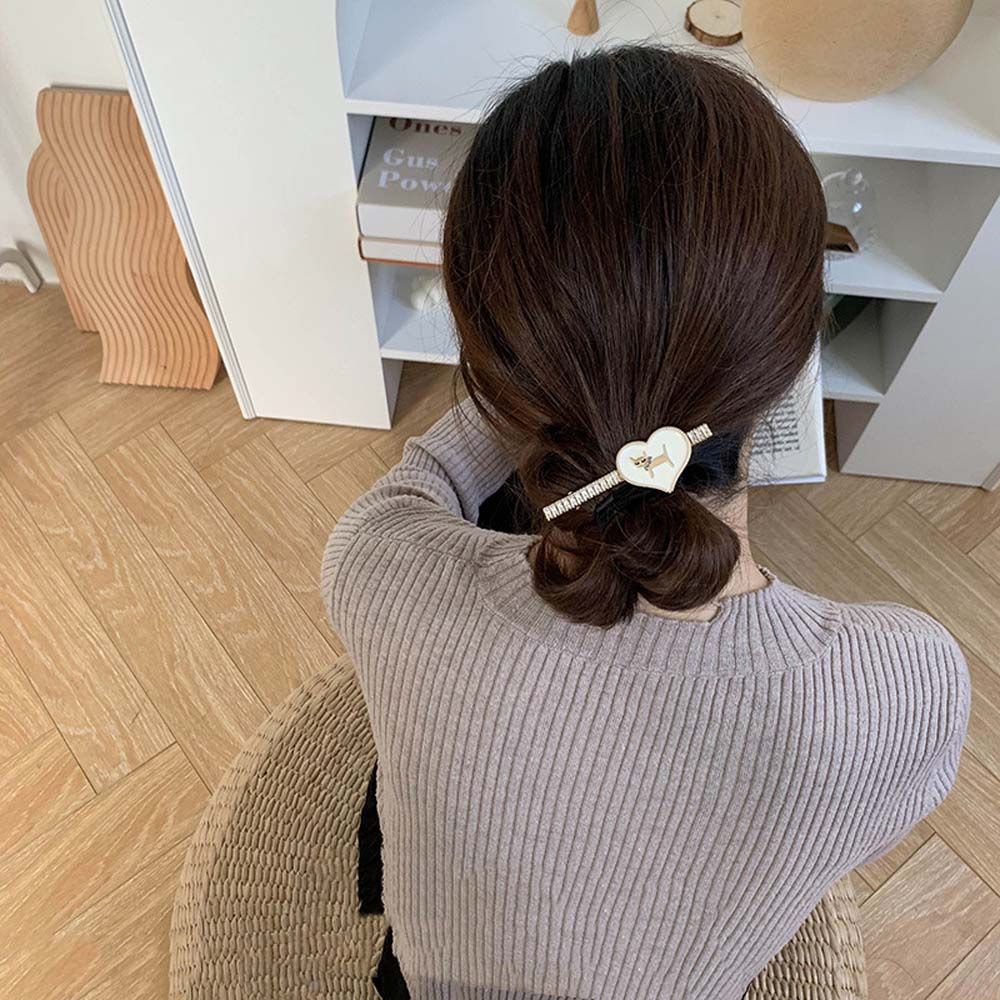 Kẹp tóc BB thiết kế đơn giản phong cách Hàn Quốc cho nữ