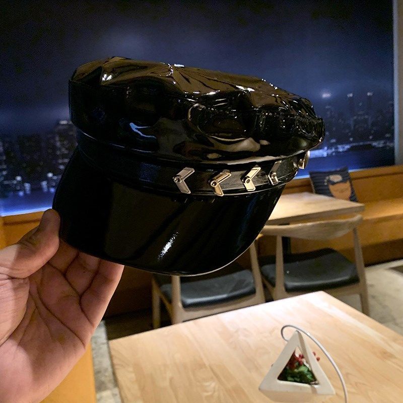 Mũ beret da phong cách Âu Mỹ thời trang thu đông cho nữ