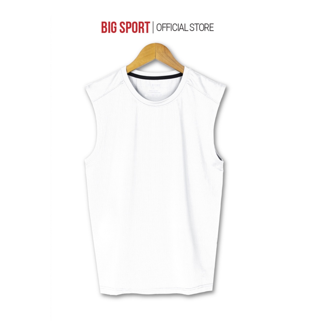 Áo Ba Lỗ Thể Thao Nam Big Sport Co Giãn 4 Chiều Sát Nách Chuẩn Form Vải Dệt Kim Không Nhăn Cực Kỳ Đẹp - BS02