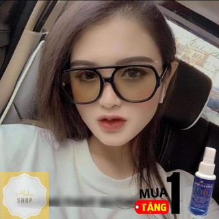 Kính mát nam nữ phong cách hot trend 2020 Tặng nước rửa kính 69