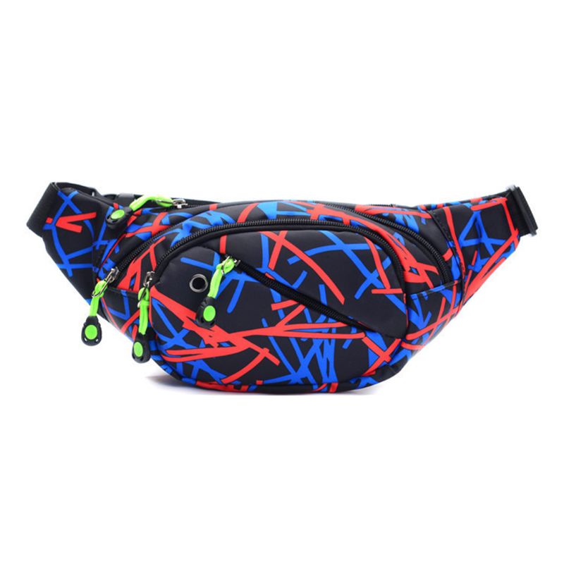 Túi Đeo Hông Chống Nước Có Lỗ Xỏ Tai Nghe Thời Trang