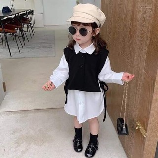 Set áo váy kèm gile sành điệu