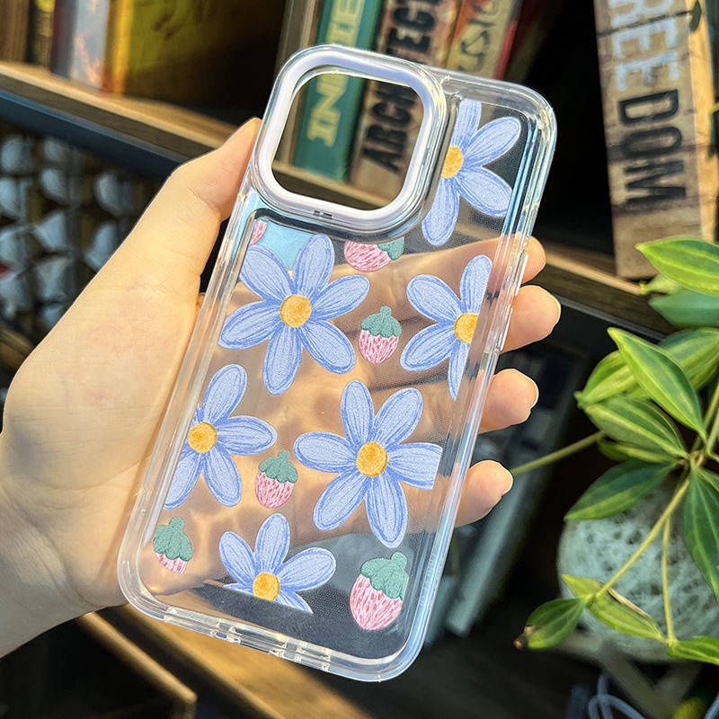 Orchid Iphone13pro Max Phone Case 12 Apple 14plus Cute 11/Xs Transparent XR Personality 7/8 I81I