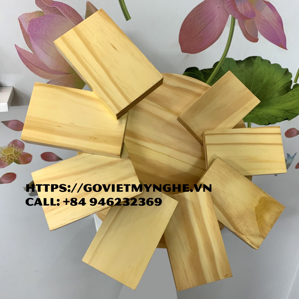 Khay sushi gỗ trang trí món ăn sushi - BBQ Nhật Bản hình bậc thang 8 tầng- Gỗ thông nhập khẩu