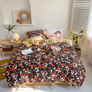 (thanh lý hàng bom) bộ vỏ chăn ga gối cotton living