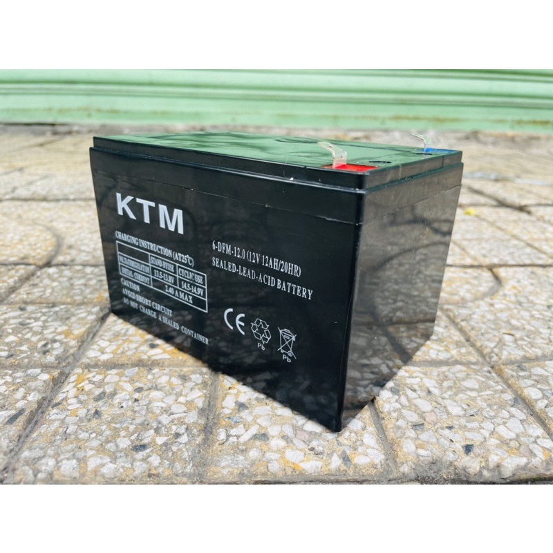 Ắc Quy 12V 12AH chuyên dùng cho bình phun thuốc trừ sâu, loa kẹo kéo | Hiệu KTM | Bảo hành 6 tháng | Bình xịt điện