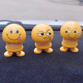 Lật Đật Icon Emoji Lò Xo Nhún Đồ Chơi Xả Stress - Lật Đật Icon Lò Xo Để Xe Ô Tô