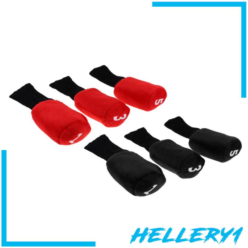 Set 1 Bọc Đầu Gậy Đánh Golf Cổ Dài Màu Đỏ + Đen Cho Nữ