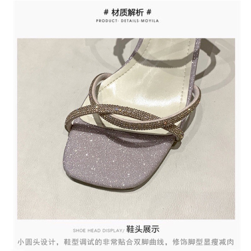 Giày cao gót mũi vuông hot trend 2021