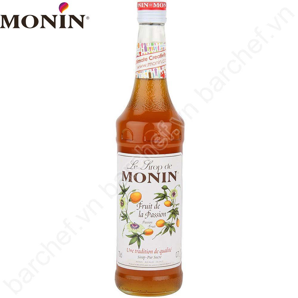 Siro Chanh dây Monin (Passion fruit syrup) - chai 700ml