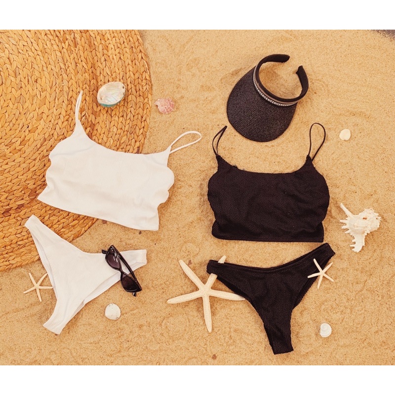 Đồ Bơi Áo Tắm Bikini Đi Biển 2 Mảnh Xuất Khẩu Hở Mờ