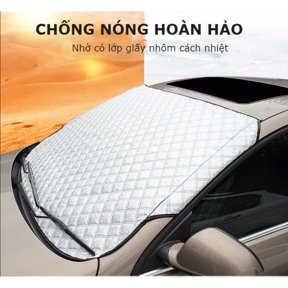 Bạt Che Nắng Tấm Che Nắng Cách Nhiệt Kính Lái Oto Xe Hơi 100 x 150 cm