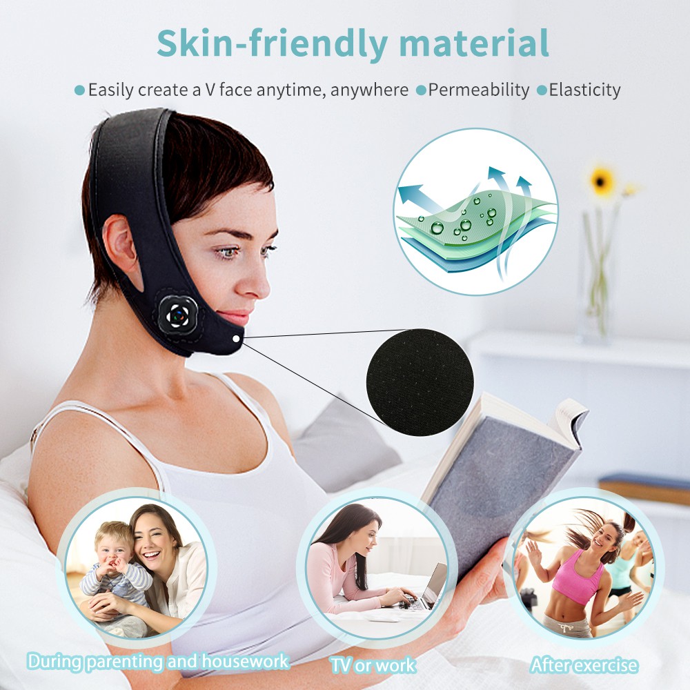 Máy mát xa ANLAN nâng cơ làm thon gọn tạo hình chữ V giảm nếp nhăn cho da mặt