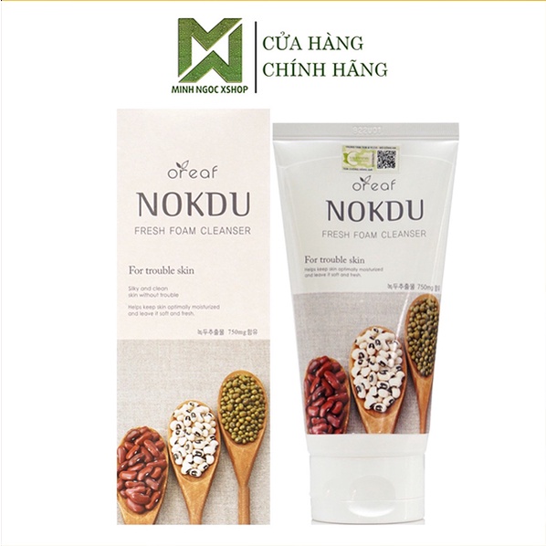 Sữa rửa mặt BEBECO Oreaf Nokdu Fresh Foam Cleanser 150ml